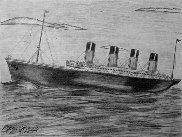Рисунки Британик Титаник Олимпик