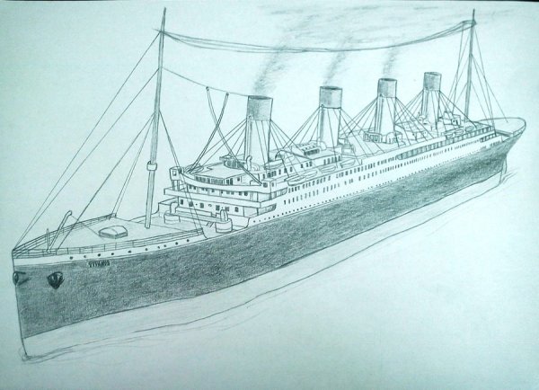 Титаник рисунок