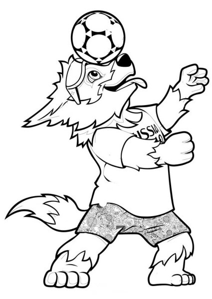 Раскраски футболистов Чемпионат мира 2018