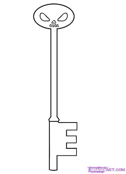 Ключ нарисованный