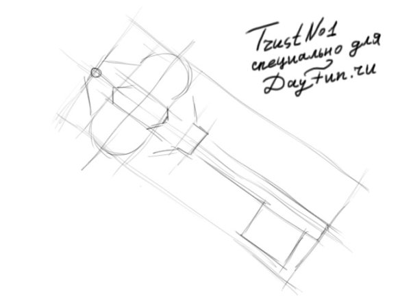 Рисунок ключа пошагово