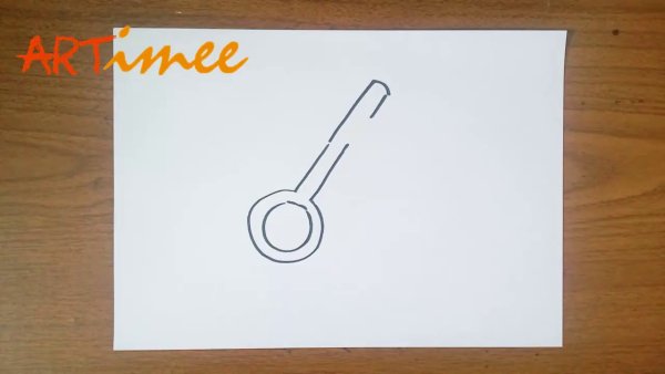 Ключ рисунок поэтапно