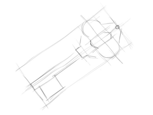 Ключ нарисовать поэтапно