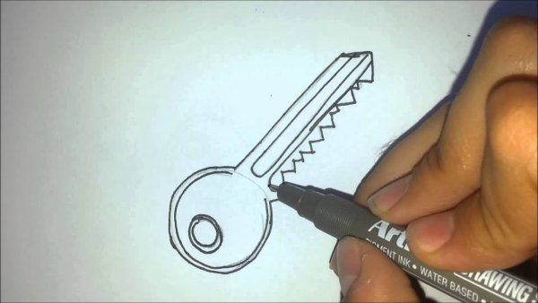 Раскраска ключи от машины