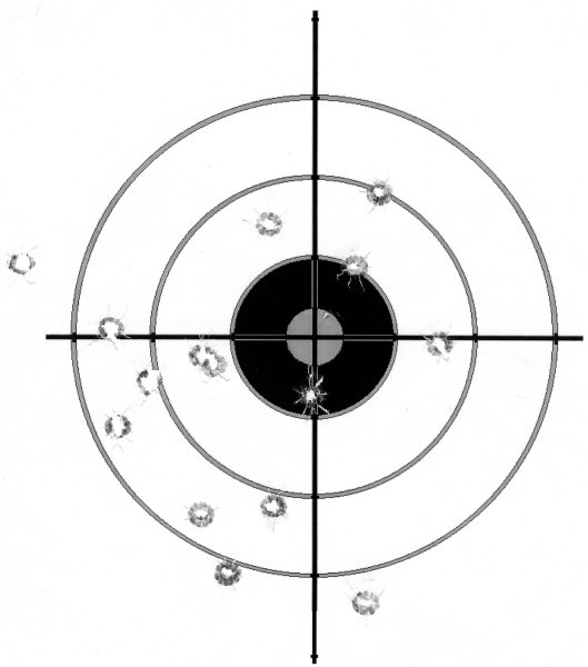 Мишень для стрельбы без фона