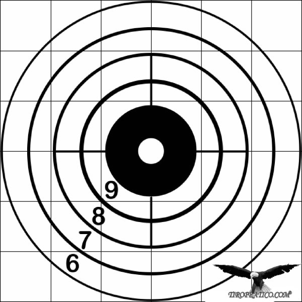 Мишень пристрелочная а4 10 метров