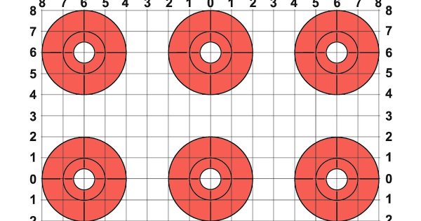 Мишени для пневматики а4 пристрелочная