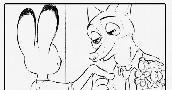 Зверополис рисунки карандашом