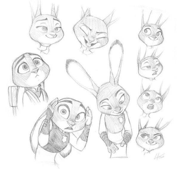 Зверополис рисовка