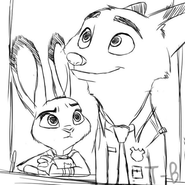 Легкий рисунок Зверополис