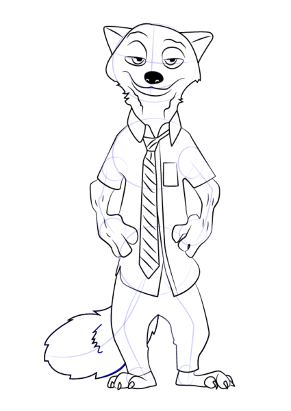 Раскраска Зверополис ник