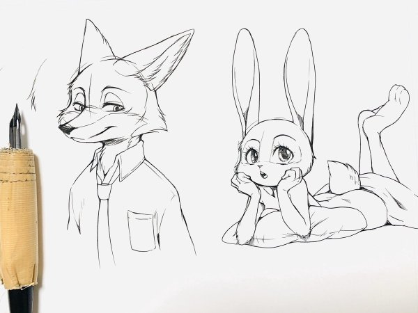 Легкий рисунок Зверополис