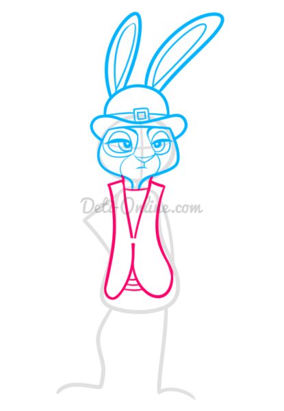 Нарисовать Зверополис Зайка