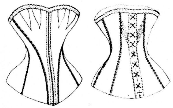 Эскиз узора на корсет