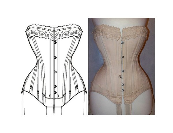 Корсет рисовать