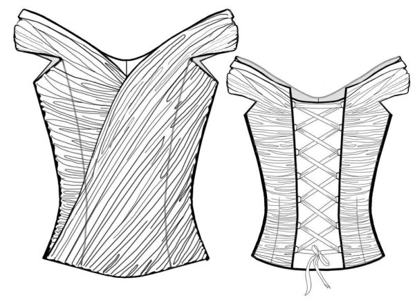 Лекала корсета