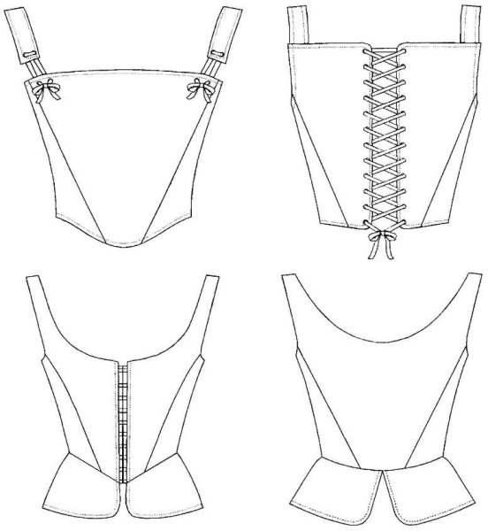 Крой корсета