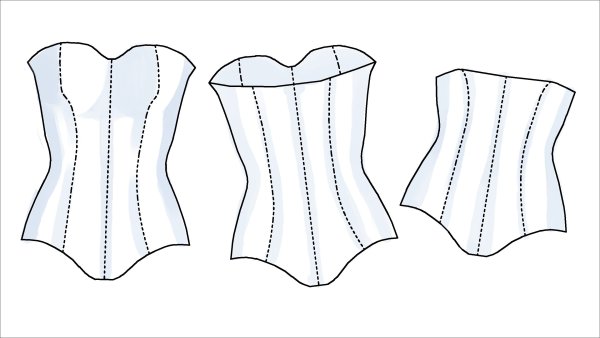 Корсет шаблон