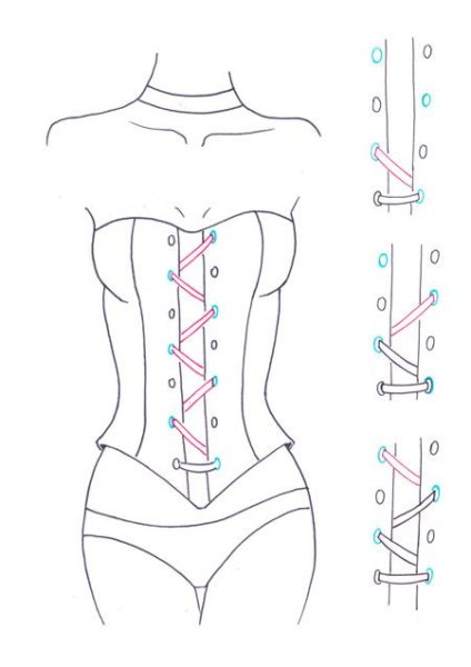 Позы для рисования корсет