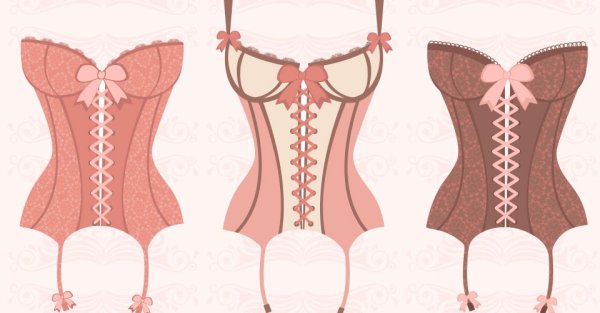 Корсет макет на фигуре