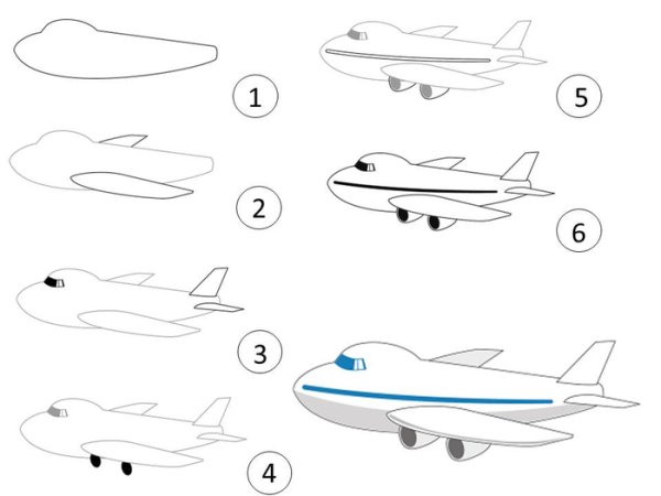 Поэтапное рисование дельфина