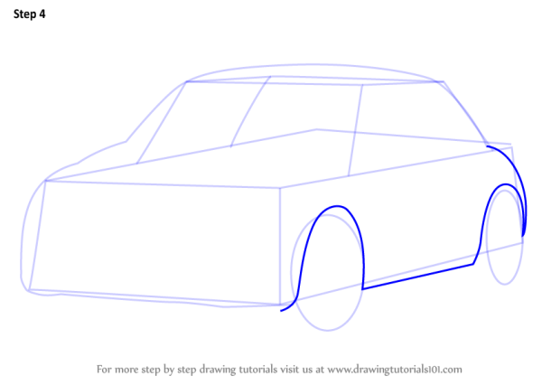 Кабриолет рисунок по шагам
