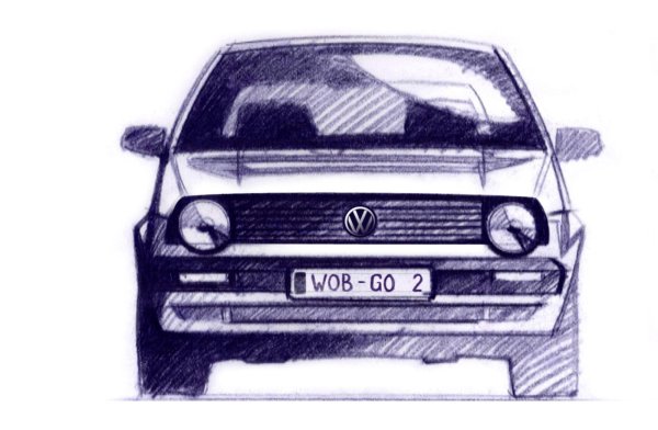 VW Golf mk2 чертежи