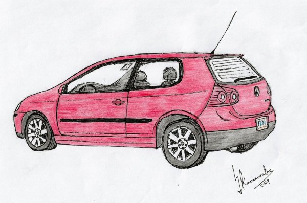 Поэтапное рисование транспорта