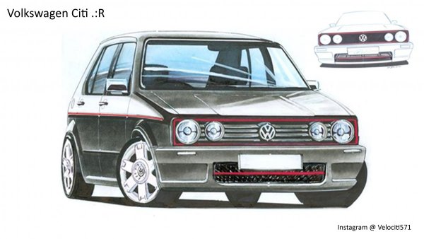 Раскраски Фольксваген Golf GTI
