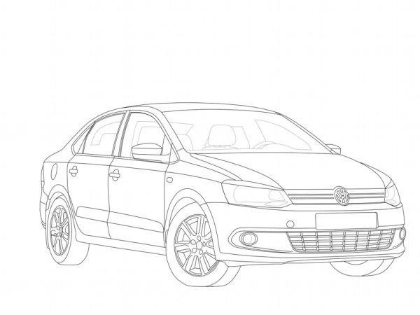 Рисунки машины карандашом для начинающих