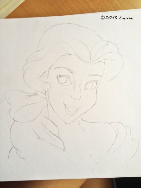 Пошаговое рисование Бель