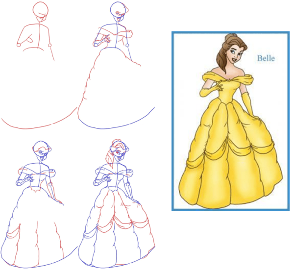 Уроки рисования принцесс