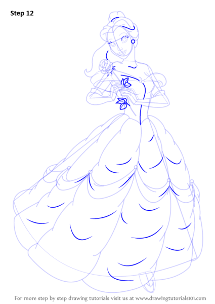 Поэтапное рисование Бель