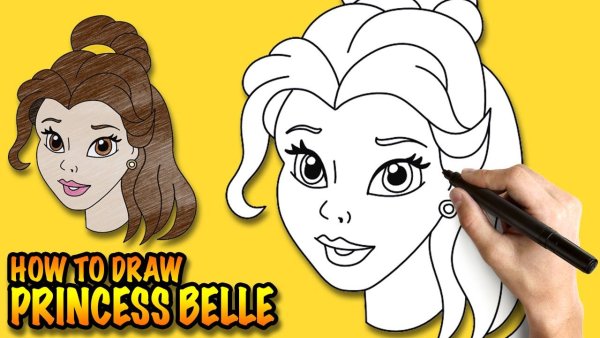 Портрет Бель раскраска