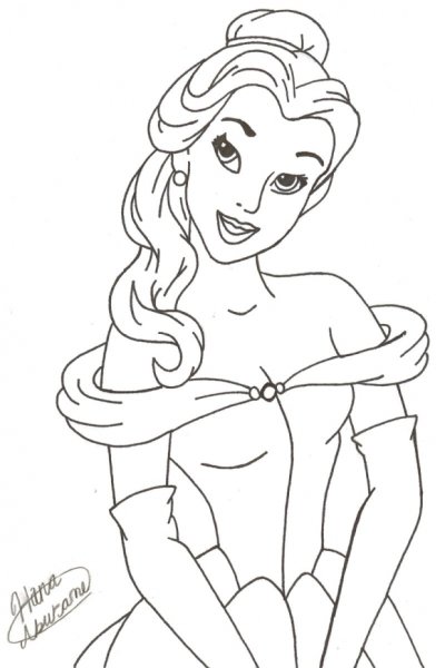 Рисунки принцесс для срисовки легкие