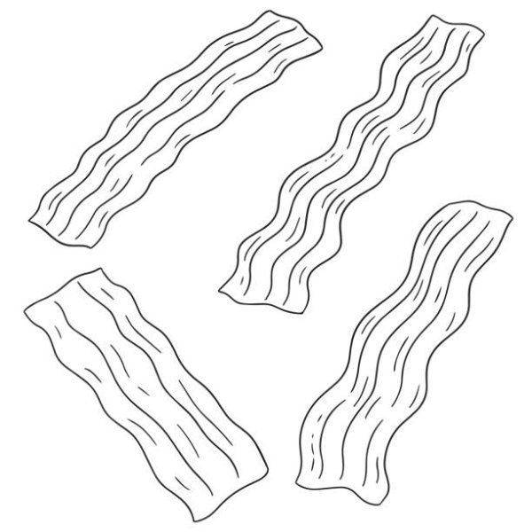 Бекон раскраска