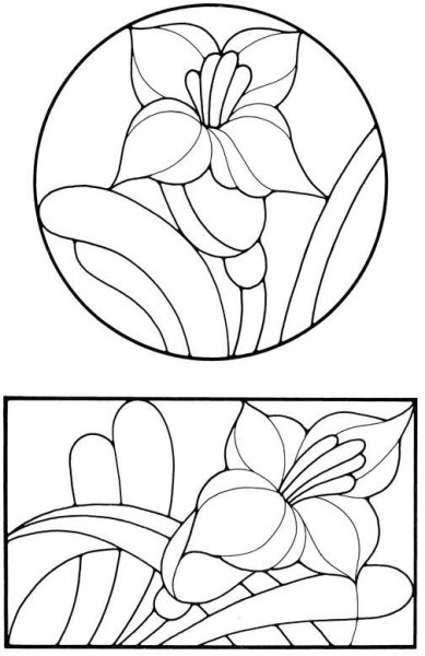 Изо витраж шаблон