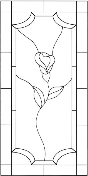 Трафарет для витража для детей
