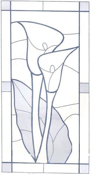 Эскиз витража для окна