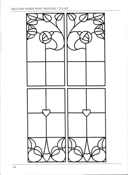 Витражи на бумаге трафареты