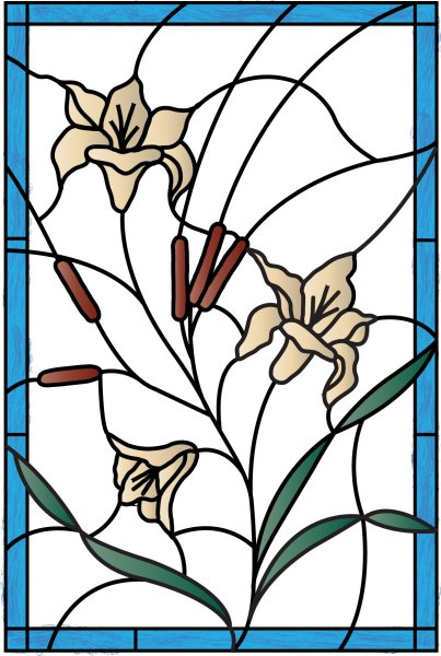 Витраж схемы рисунка