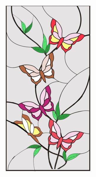 Эскиз витража для окна