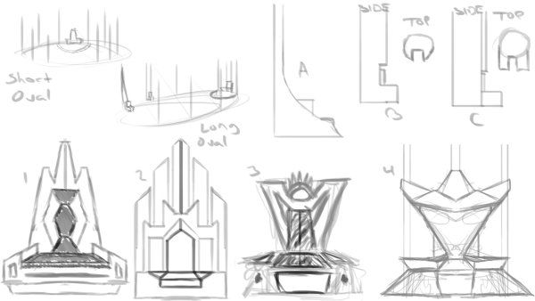 Чертеж трона