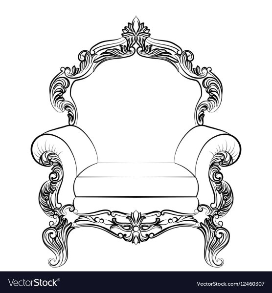 Стул в стиле рококо рисунок