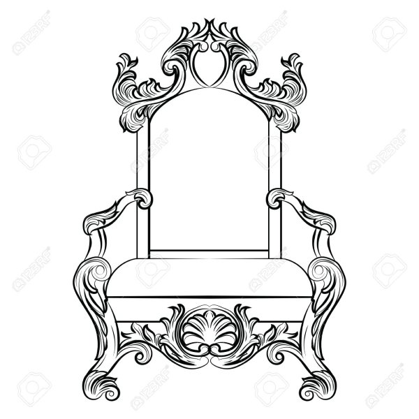 Трон карандашом