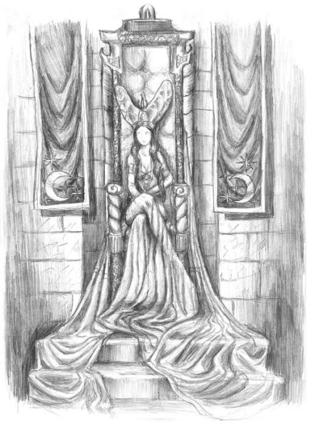 Трон рисунок