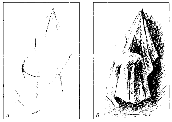 Складки ткани из геометрических тел