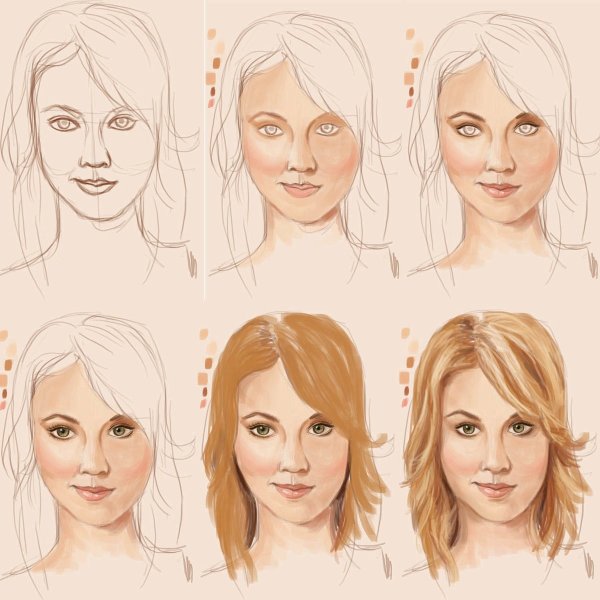 Рисование лица