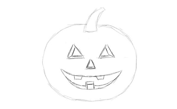 Поэтапные рисунки на Хэллоуин