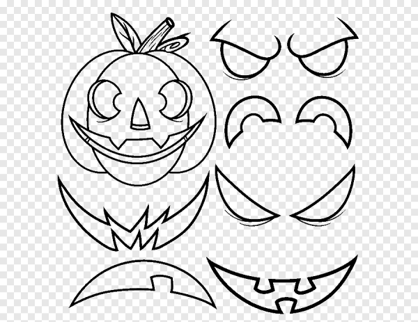 Детский рисунок на Хэллоуин